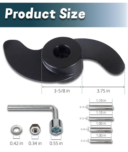 MKP-32 Weedless Wedge 2 Prop Replacement for Minn Kota Prop, Minn Kota– Fits 3-5/8” Motors Diameter for Edge, Endura, PowerDrive, Riptide 50-70lb – Trolling Motor Propeller Replaces 2091160 1865017