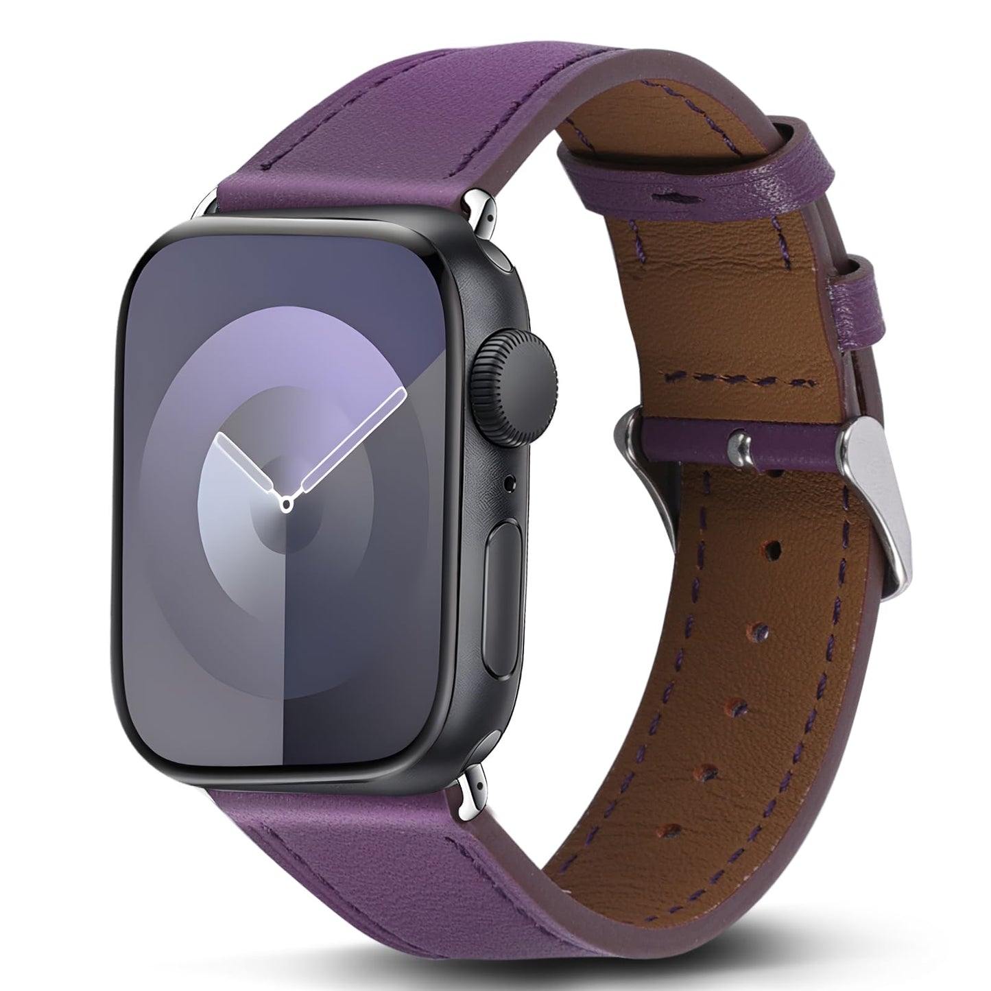 Biggyboom Italy Genuine Leather Bands Compatible with Apple Watch Band 42mm 41mm 40mm 38mm for Women Men, Sweat-Wear Resistant Leather Replacement Strap for iWatch Series 11 10 9 8 7 6 SE 5 4 3 2 1