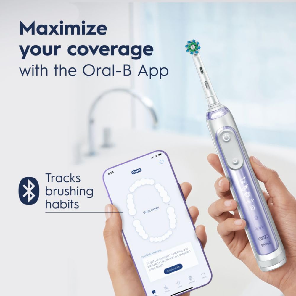 Oral-B Genius X Limited Rechargeable Electric Toothbrush with 1 Replacement Brush Head, Travel Case, Midnight Black