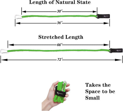 MOPHOEXII Kayak Paddle Leash Kayak Rod Leash Kayak Paddle Lanyard Stretchable Coiled Lanyard Leash Kayak Fishing Accessories for Kayak and Paddles Green 4 Pack