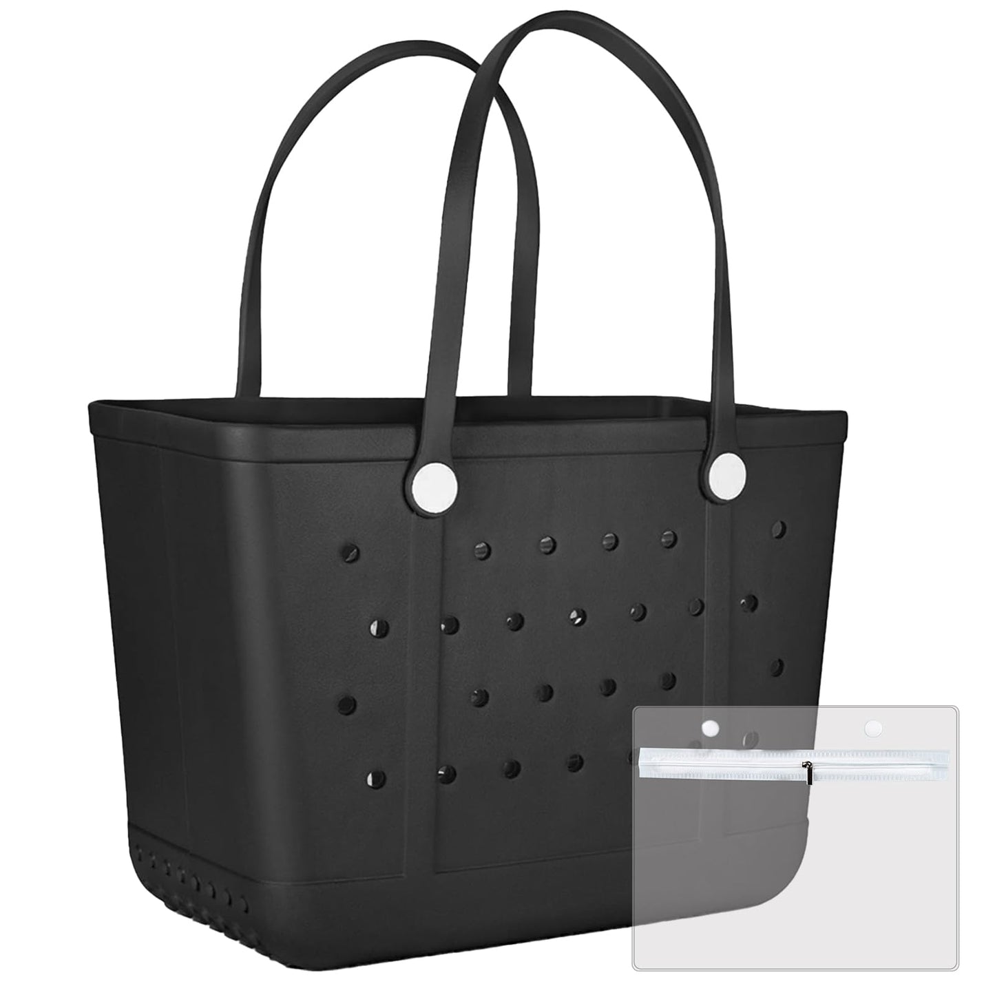 Juyeesm X Large Beach Bag, Oversized Rubber Beach Bag, Washable Open Tote Bag Durable Tote Travel Bags for Outdoor Sport