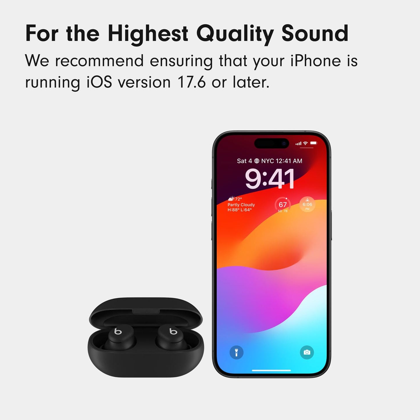 Beats Solo Buds - Wireless Bluetooth Earbuds | 18 Hours of Battery Life | Apple & Android Compatibility | Built-in Microphone - Storm Gray