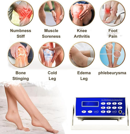 Ionic Detox Foot Bath Machine, Feet Detox Machine Ionic Detox Foot SPA System with LED Display, Professional Tub Basin,Far Infrared Belt and Wrist Strap，Spa at Home Detox