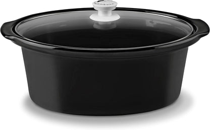 Disney The Nightmare Before Christmas Slow Cooker by Select Brands - 7-Quart Kitchen Appliance - Removable & Dishwasher-Safe Stoneware Crock - Tempered Glass Lid