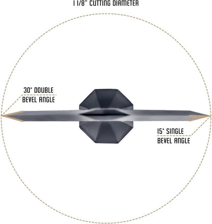 OZCUT Elite Series 2 Blade Broadhead - Precision Hunting Arrows | 3 Pack