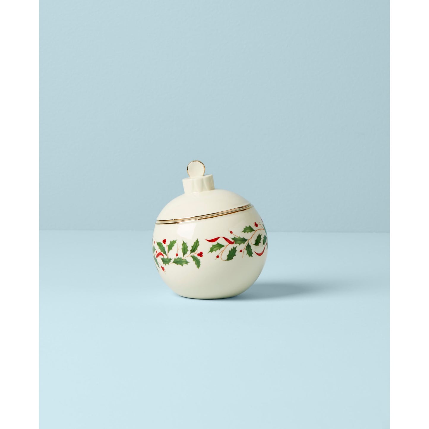 Lenox 890765 Holiday Ornament Candy Jar, Christmas Hosting