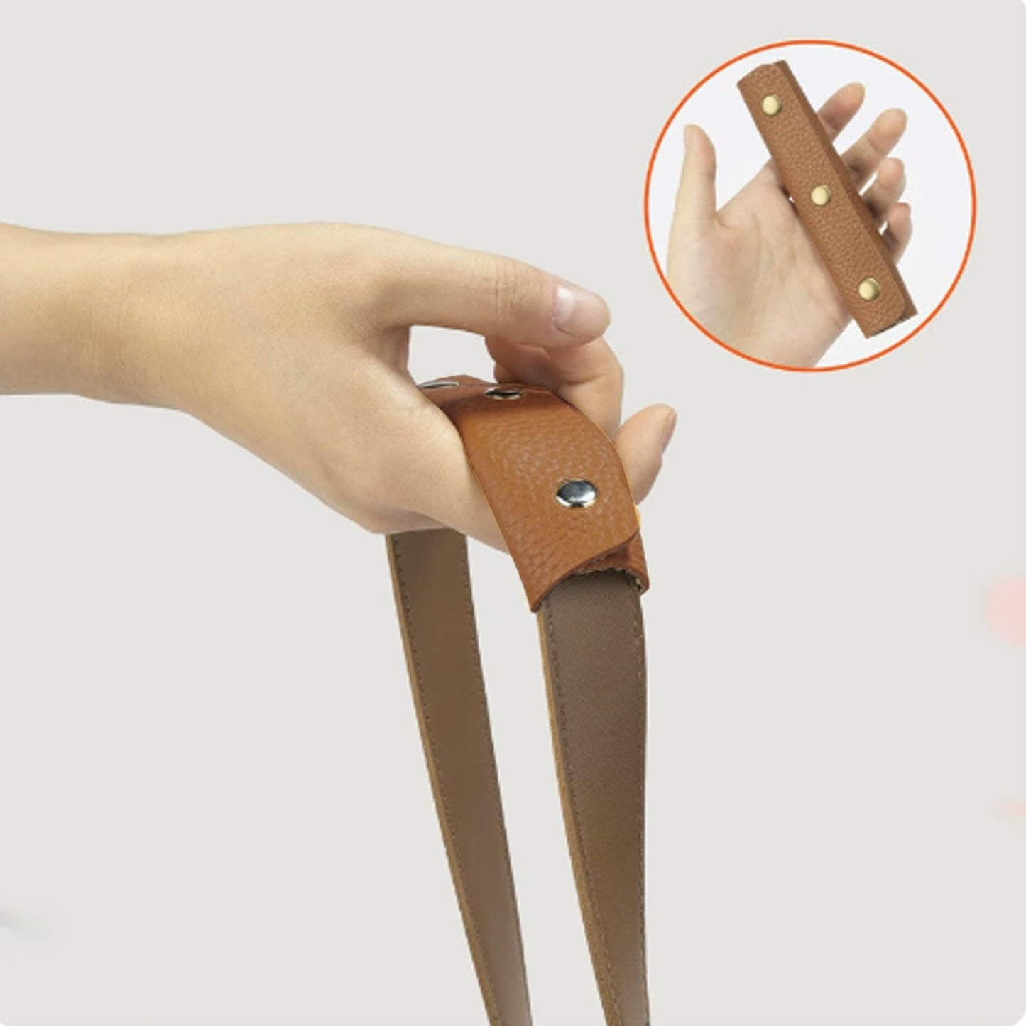 bociloy 2PCS Leather Handbag Handle Wrap Covers, Purse Wallet Strap Protector Pads, Soft Grip for Tote Bag Suitcase Travel Shopping Bag Craft Making Supplies, Brown