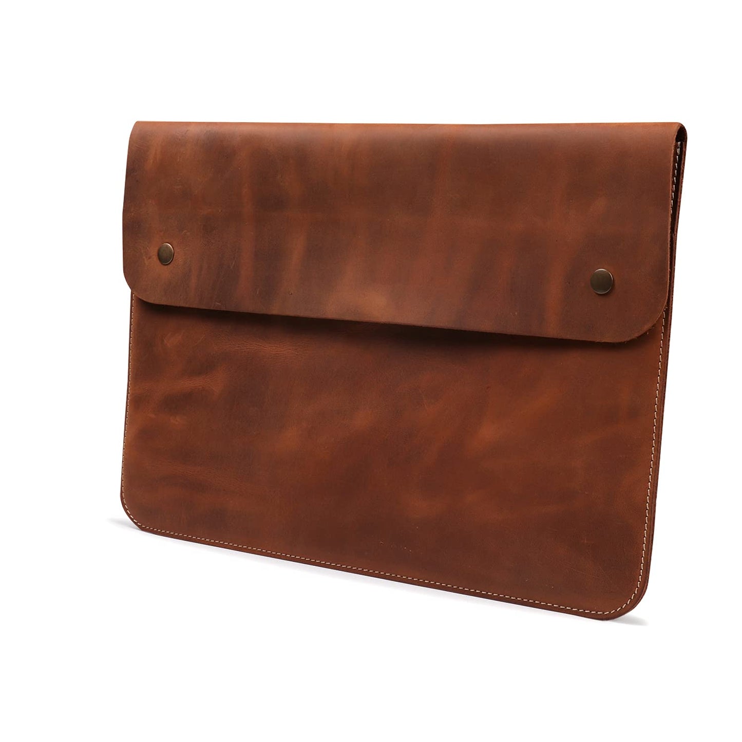 MegaGear Top Grain Leather MacBook Bag Laptop Sleeve for MacBook Pro and MacBook Air Case - 16 Inch - 15 Inch - 15.5 Inch (M4, M3, M2, M2, M1, Pro & Max) 2020 to 2024 Models