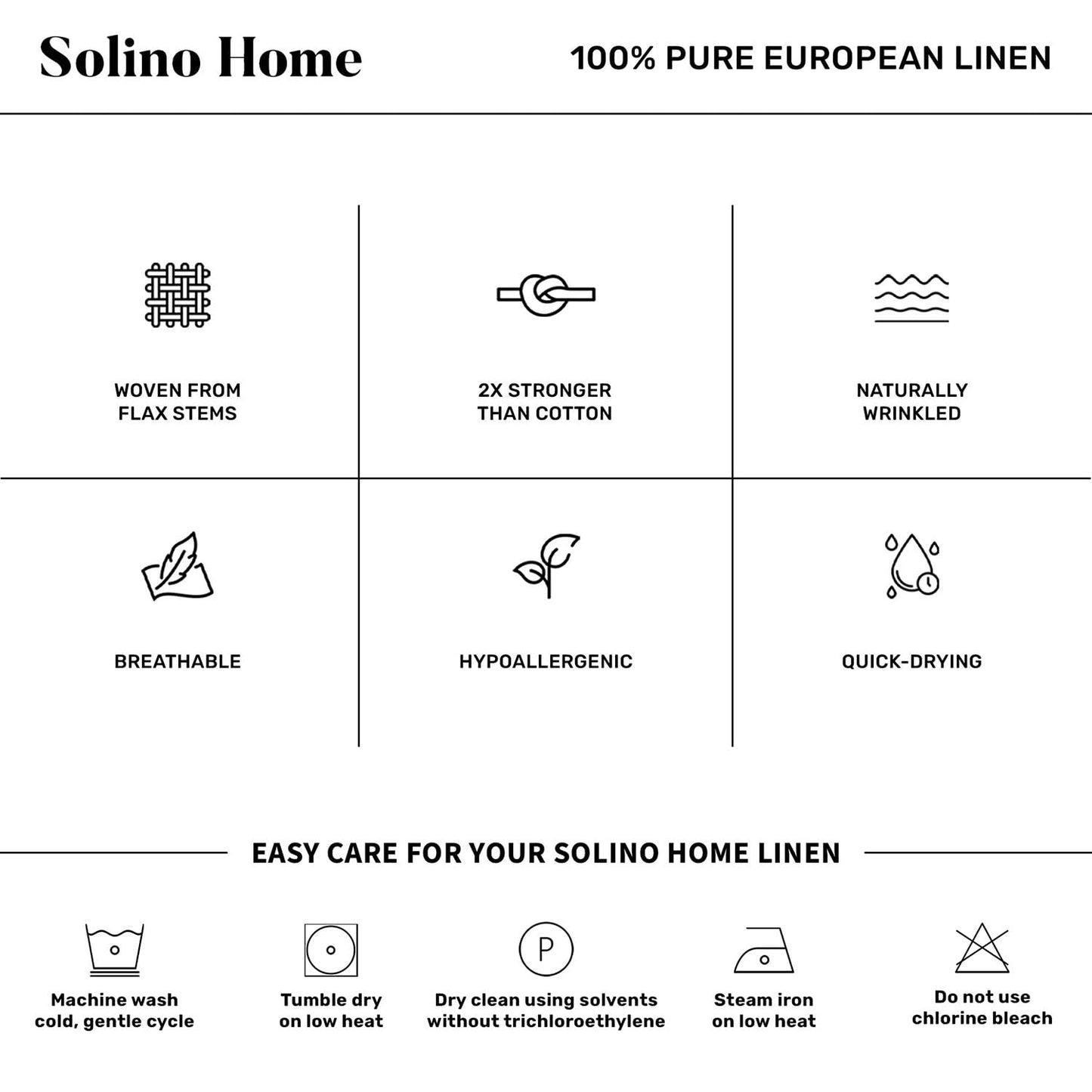 Solino Home Linen Dusty Chambray Blue Table Runner 108 Inches Long - Fringe, 100% Pure Linen 14 x 108 Inch Table Runner for Summer