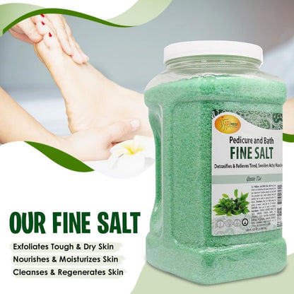 SPA REDI - Detox Foot Soak Pedicure and Bath Fine Salt, Lavender and Wildflower, 128 Oz - Made with Dead Sea Salts, Argan Oil, Coconut Oil, and Essential Oil, Hydrates, Softens and Moisturizes