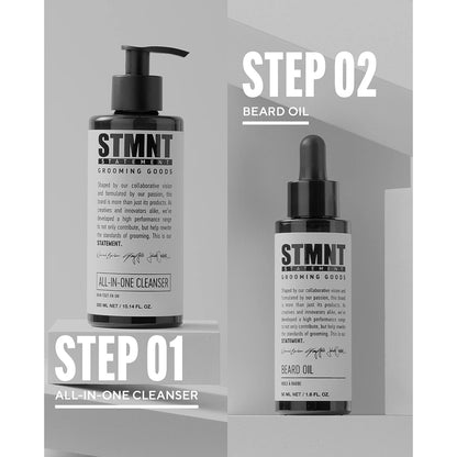 STMNT Grooming Goods Beard Oil, 1.6 oz | Silicone Free| Moisturizing Formula with Natural Oils