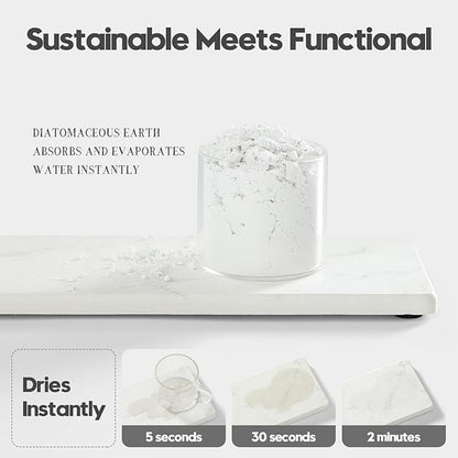 2PCS Water Absorbing Stone Drying Tray