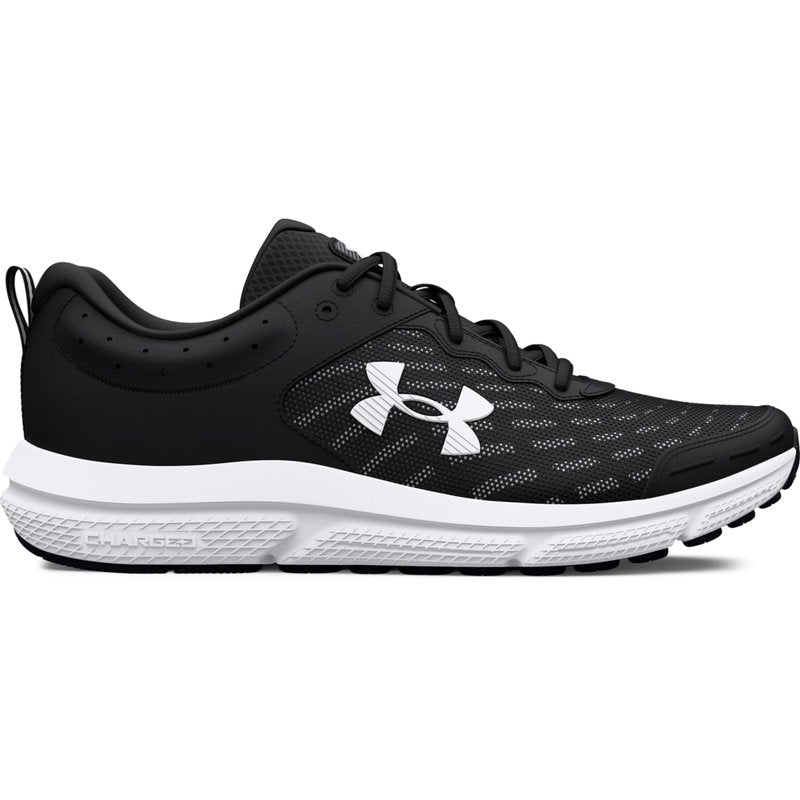 Under Armour Men's Charged Assert 10, (001) Black/Black/White, 17, US