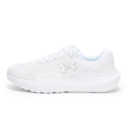 Under Armour Men's Charged Surge 4, (101) White/White/White, 17, US