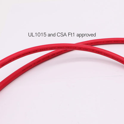 Taukealugs 6 AWG Gauge Wire UL1015 Battery Power Tinned Oxygen Free Copper OFC Welding Cable Boat Inverter Red Black Total 13.1FT and Lugs Terminal Connectors with Heat Shrink Tube
