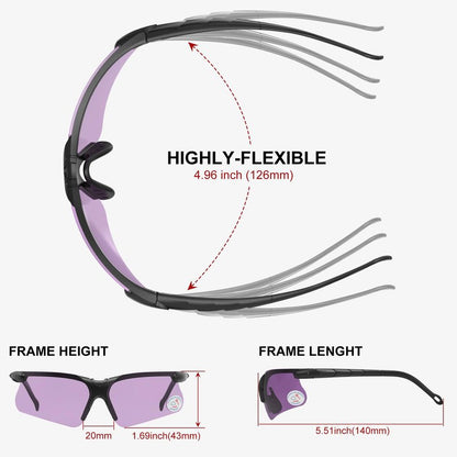 xaegistac Shooting Glasses with Case Anti Fog Hunting Safety Glasses for Adults