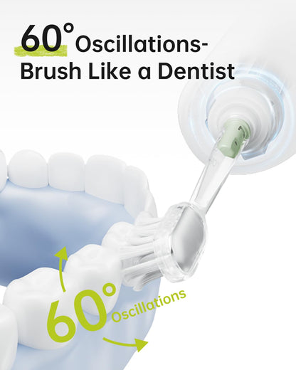 Laifen Wave Special Electric Toothbrush, New 2025 Version Oscillation & Vibration Sonic Electric Toothbrush for Adults with App, 2 Brush Heads, IP68 Waterproof Travel-Friendly (Misty Lavender)