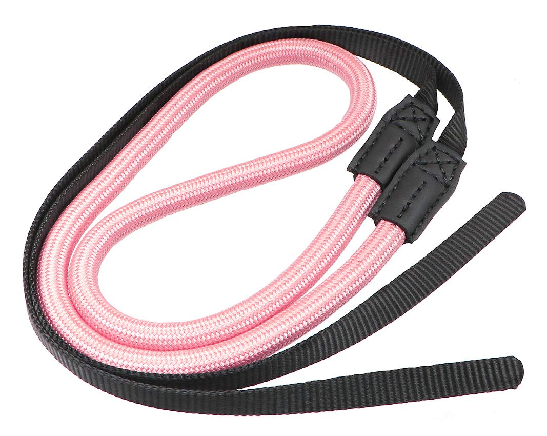 HITHUT Quick Release Camera Neck Strap Shoulder Strap Belt for Mirrorless Digital Cameras Climbing Rope with Quick Release QD Loops Connector with O-Ring Adjustable Length 30-53inch Pink