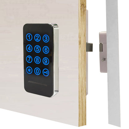 RFID Lock Electronic Cabinet Locks, Digital Touch Keypad, Password Entry and Card/FOB Entry, Keyless Door Knob