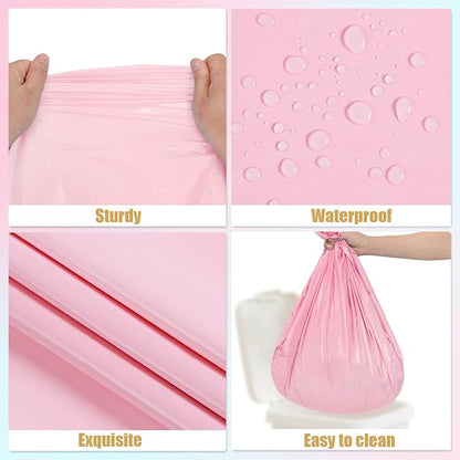 6 Packs Gender Reveal Tablecloths 54 x 108 Inch Disposable Plastic Pink and Blue Tablecloth Waterproof Rectangle Table Covers for Boy or Girl Baby Shower Party Decorations