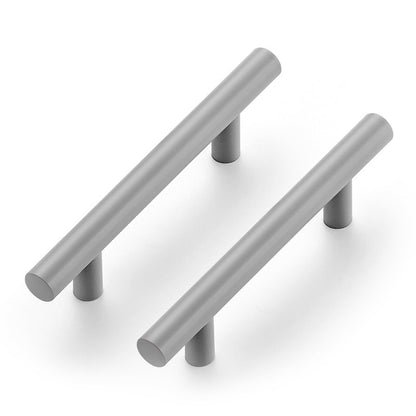 Ravinte 1 Pack | 5 Inch Cabinet Pulls Grey Stainless Steel Kitchen Drawer Pulls Cabinet Handles 5 InchLength, 3 Inch Hole Center