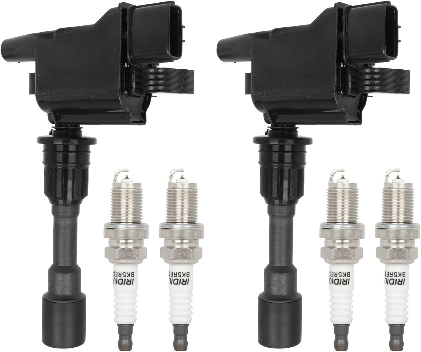 ECCPP 3 ignition coils with 3 iridium Spark Plugs,UF808,coils packs,for Smart Fortwo 2016-2017 0.9L‎224332428R,UF-808