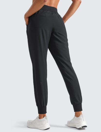 CRZ YOGA Lightweight Workout Joggers 27.5" Black Large
