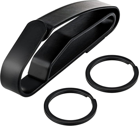 Duty Belt Key Holder - Quick Release Key Clip, Stainless Steel with 4 Keyrings | Fits Up to 2.25 Inch Belt
