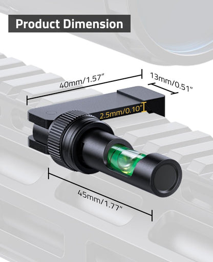 CVLIFE Fold Away Scope Leveling Kit - Precision Scope Leveling Tool with Picatinny Anti-Cant Bubble Level