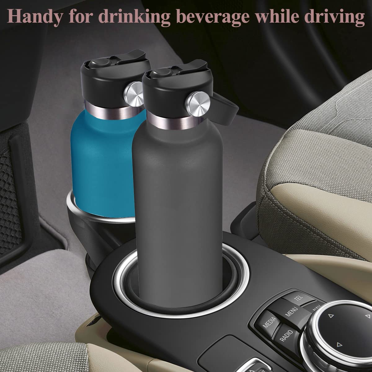 Straw Lid for Hydro Flask Standard Mouth 18 oz 21 oz 24 oz Top Lids with Straw for Iron Flask Narrow Mouth 20 24 32 64 oz,Sports Water Bottle Accessories Replacement Dust Cover Straw Cap
