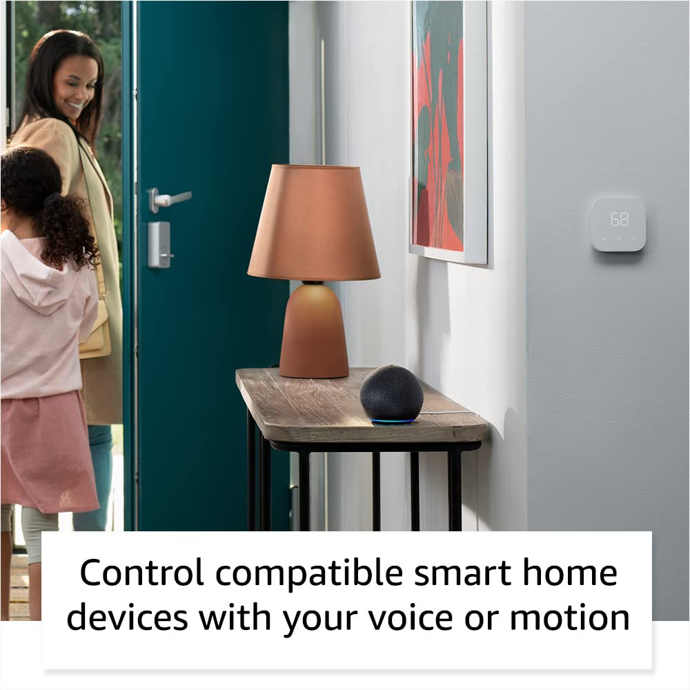 Amazon Echo Dot (newest model), Vibrant sounding Alexa speaker, Great for bedrooms, dining rooms and offices, Glacier White