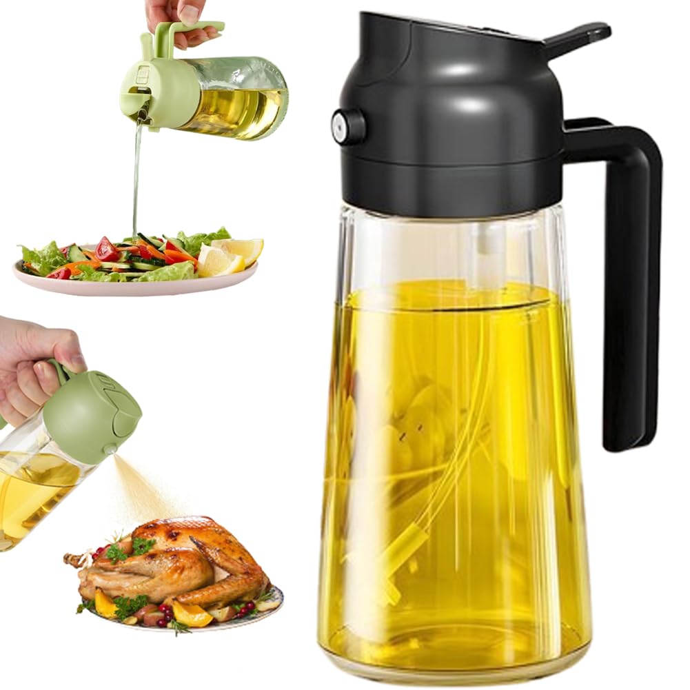 Olive Oil Sprayer for Cooking Oil Spritzer Mister for Air Fryer Canola Vinegar Vegetable Oil Portable Mini Bottle Kitchen Gadgets for BBQ/Pan/Salads/Baking (1 Pack)