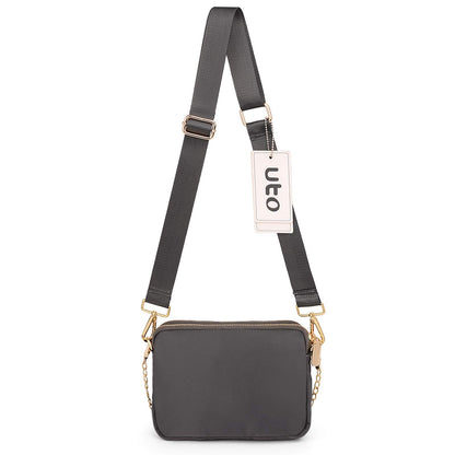 UTO Small Crossbody Bags for Women 3 in 1 Trendy Belt Purse Fashion Designer Mini Cute Sling Fanny Chest Pack