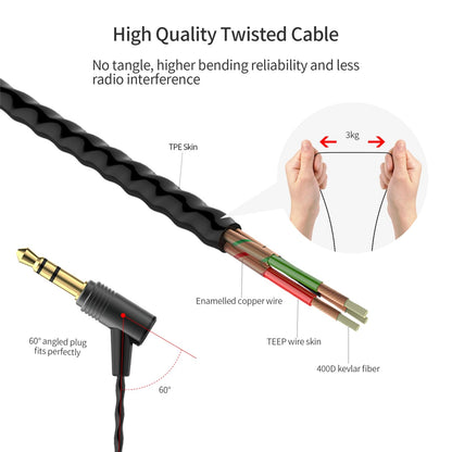 SoundMAGIC E80 Wired Earbuds, in-Ear Headphones with HiFi Stereo Sound and Noise Isolating, 3.5mm Jack for Phones and Laptops, No Mic (Gunmetal)