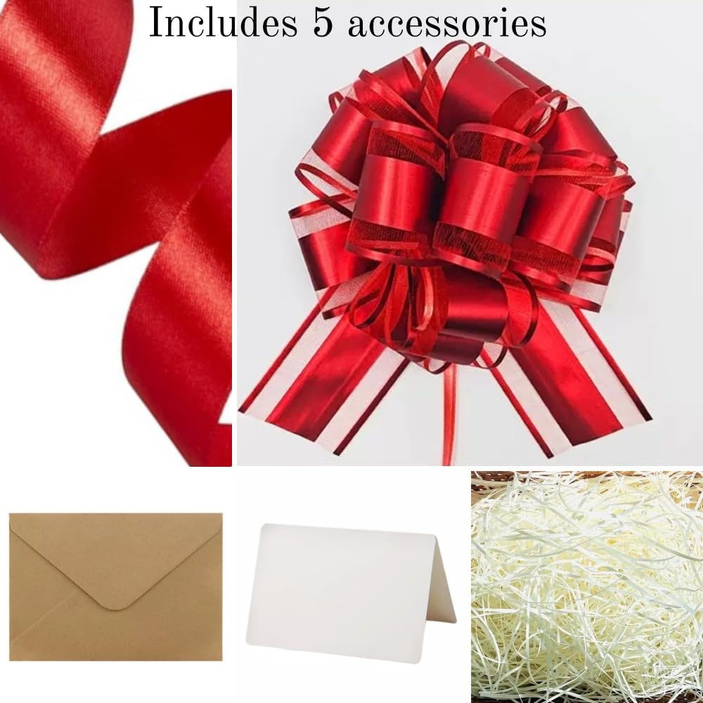 UoeRing White Extra Large Gift Box 2Pcs 22x17x9 inch,luxury Gift Box with Lid for Presents Birthday Christmas Valentine's Day (Contain Pull Bows,Card,Envelope,Filler)