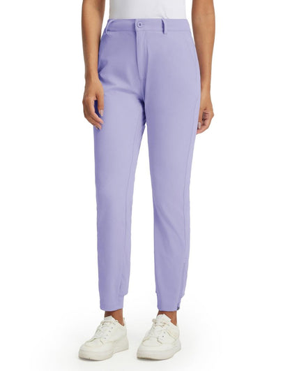 M MAELREG Women Joggers with Pockets Breathable Flex Stretch Athletic Moisture-Wicking Comfy Golf Pants Women Lavender