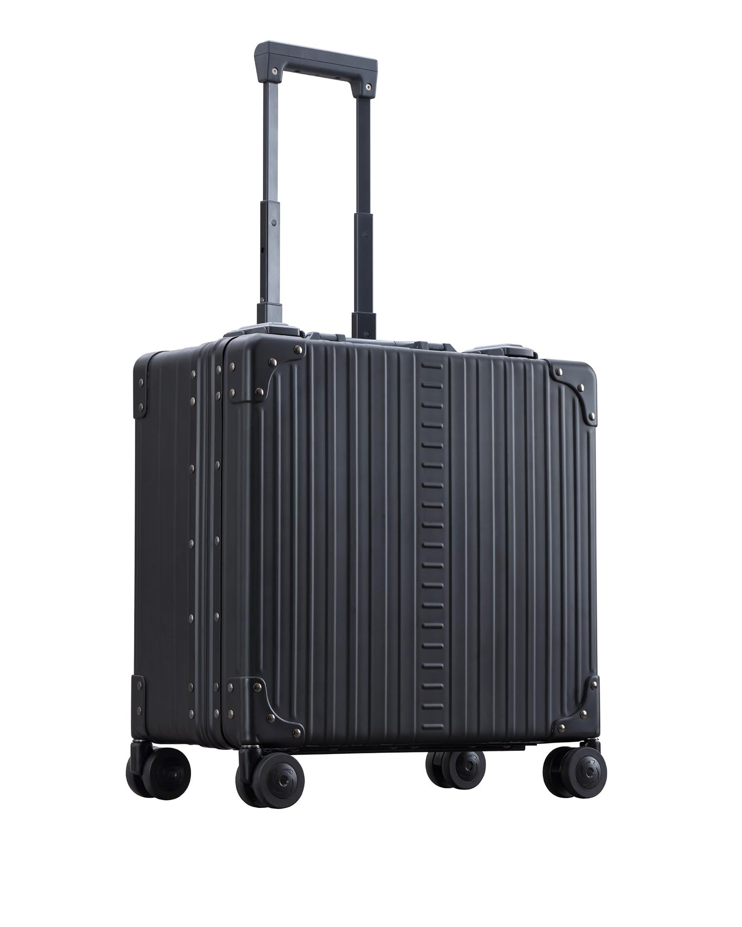 All Aluminum Lightweight 17" Deluxe Rolling Laptop Catalog Case for Men and Women | Vertical Opening Carry-On Bag with TSA Locks and Aircraft-Grade Aluminum Frame - Optimal Travel Companion (Onyx)