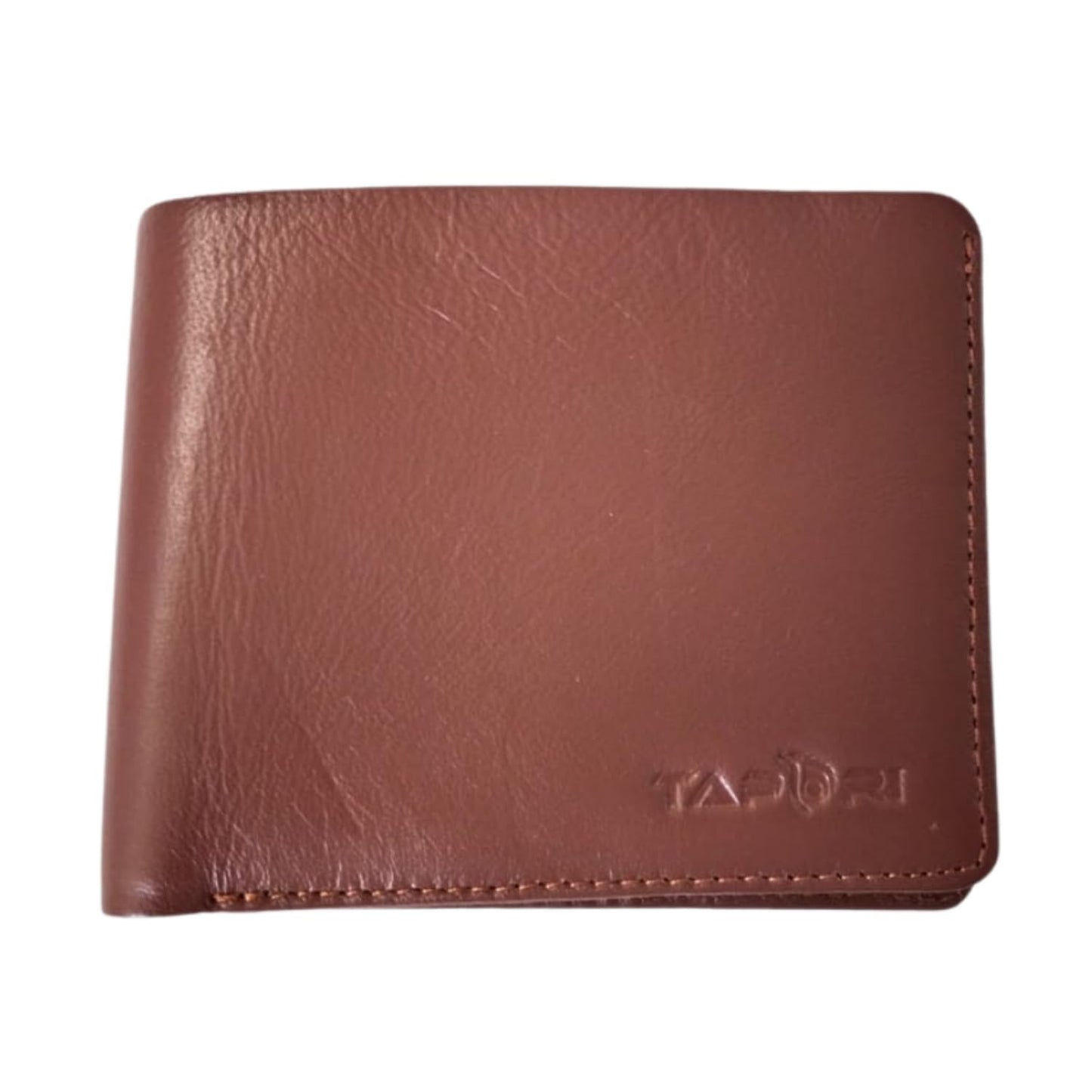 TAPORI Leather Wallets for Men | Men's Leather Bifold Wallet, Multiple Card Slots, ID Window, Zipper Coin Pocket, Available in | (Brown)