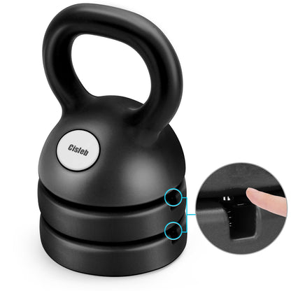 Adjustable Kettlebell Weight Set: 3-in-1 Kettlebells (5lbs 8lbs 12lbs) for Home Gym Full-Body Workout Strength Training Weight Loss | Good for Beginners