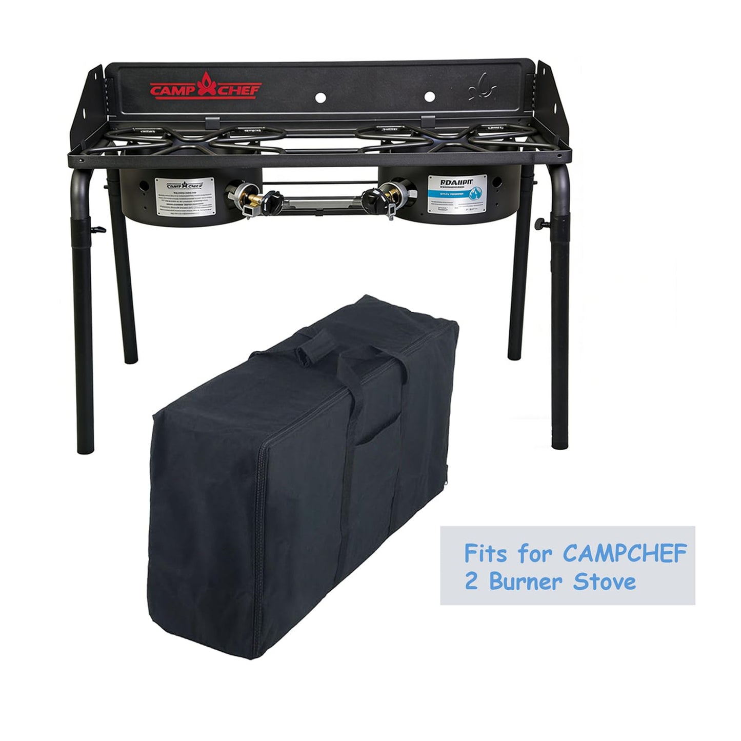 ProHome Direct Heavy Duty Stove Carry Bag for Camp Chef Two Burner Cookers,Black