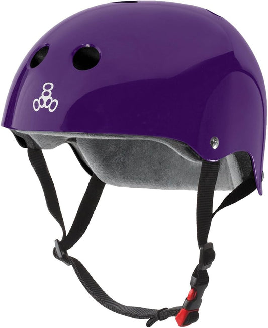 Triple Eight Sweatsaver Helmet - Certified Safety Gear for Skateboarding, BMX, Roller Derby | Comfortable Fit