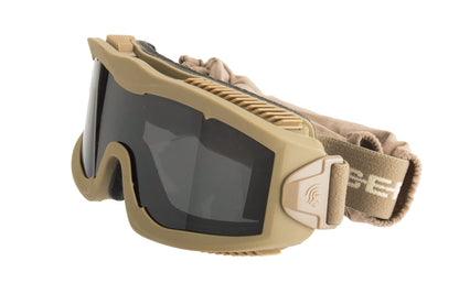 Lancer Tactical AERO Airsoft Tactical Safety Goggles ANSI Z87.1, 3mm Dual Pane Anti-Fog Lens for Hunting, Paintball, Cycling