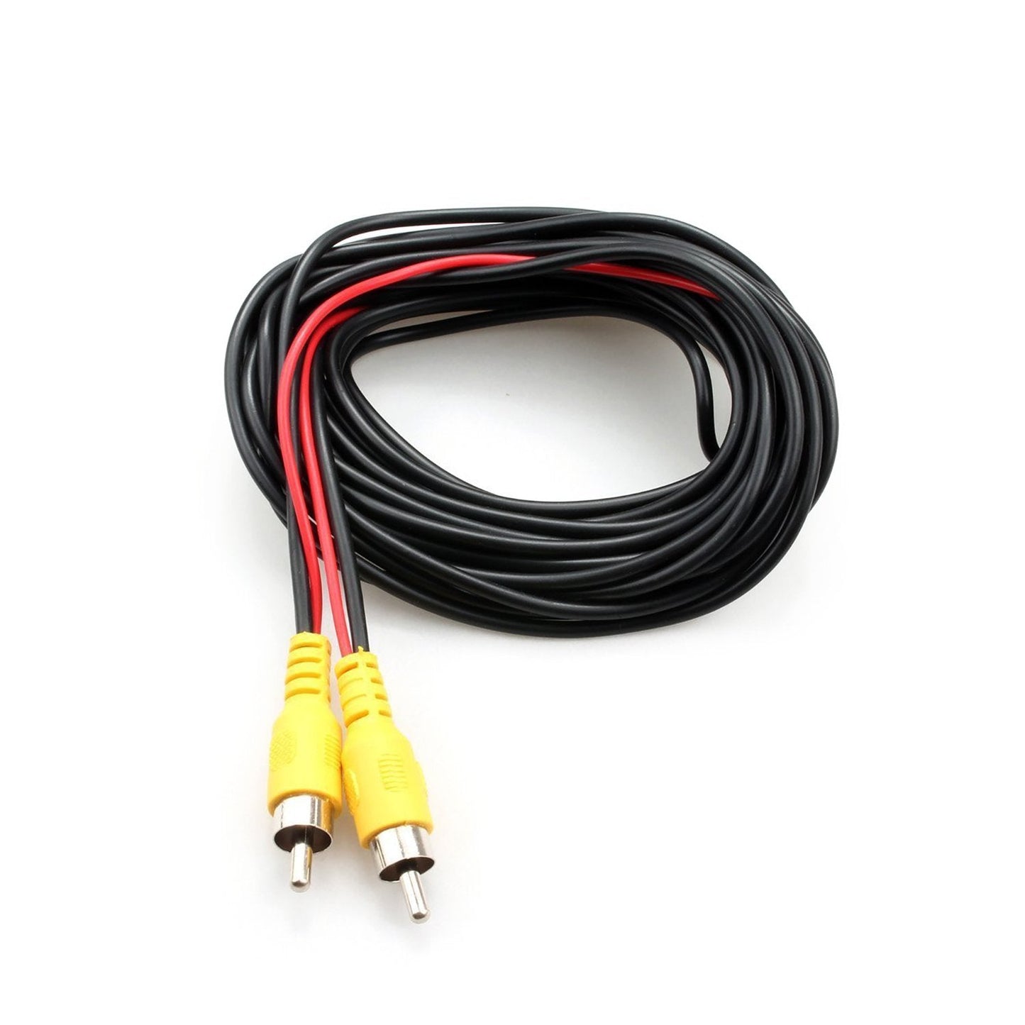DALLUX Backup Camera RCA Video Cable,CAR Reverse Rear View Parking Camera Video Cable with DC Power Cable & RCA Connector, DC Power Adapter, Cable Clip (33FT/10 Meters)