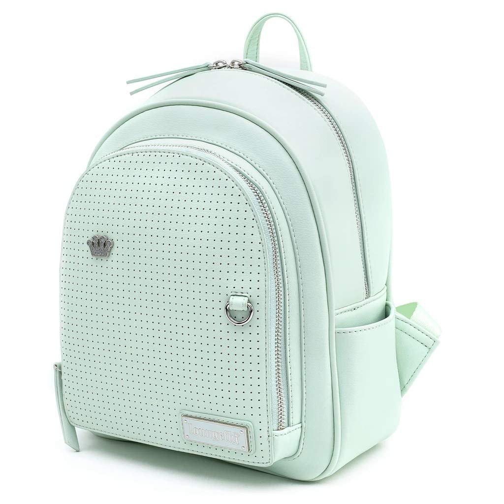 Loungefly Mint Pin Trader Faux-Leather Mini Backpack (One Size, Mint)