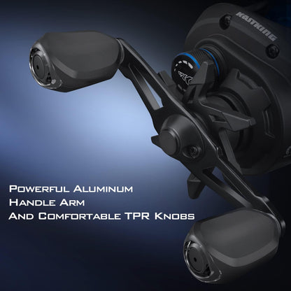 KastKing Centron Lite Baitcasting Fishing Reels, 7.1:1 Gear Ratio, Right Handed Reel, Black