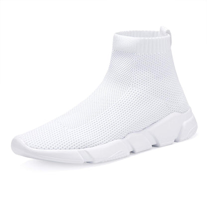 VAMJAM Men's Socks Sneakers Slip On Lightweight Breathable Comfortable Fashion Walking Shoes White Size 8