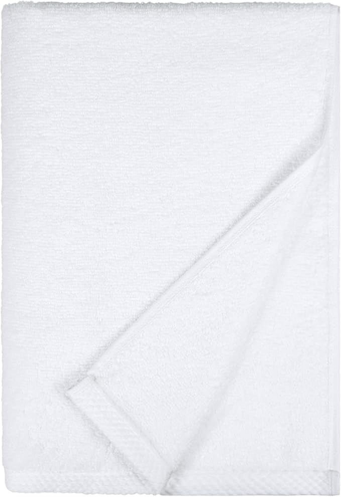 Amazon Basics 100% Cotton Lightweight Quick-Dry Bath Towel Set