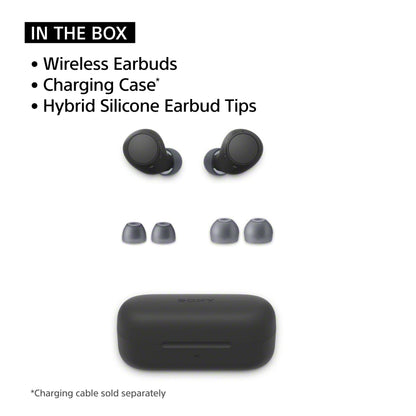 Sony WF-C510 Truly Wireless in-Ear Bluetooth Earbud Headphones with up to 22-Hour Battery, Multipoint-Connection, Mic and IPX4 Water Resistance, Black- NEW
