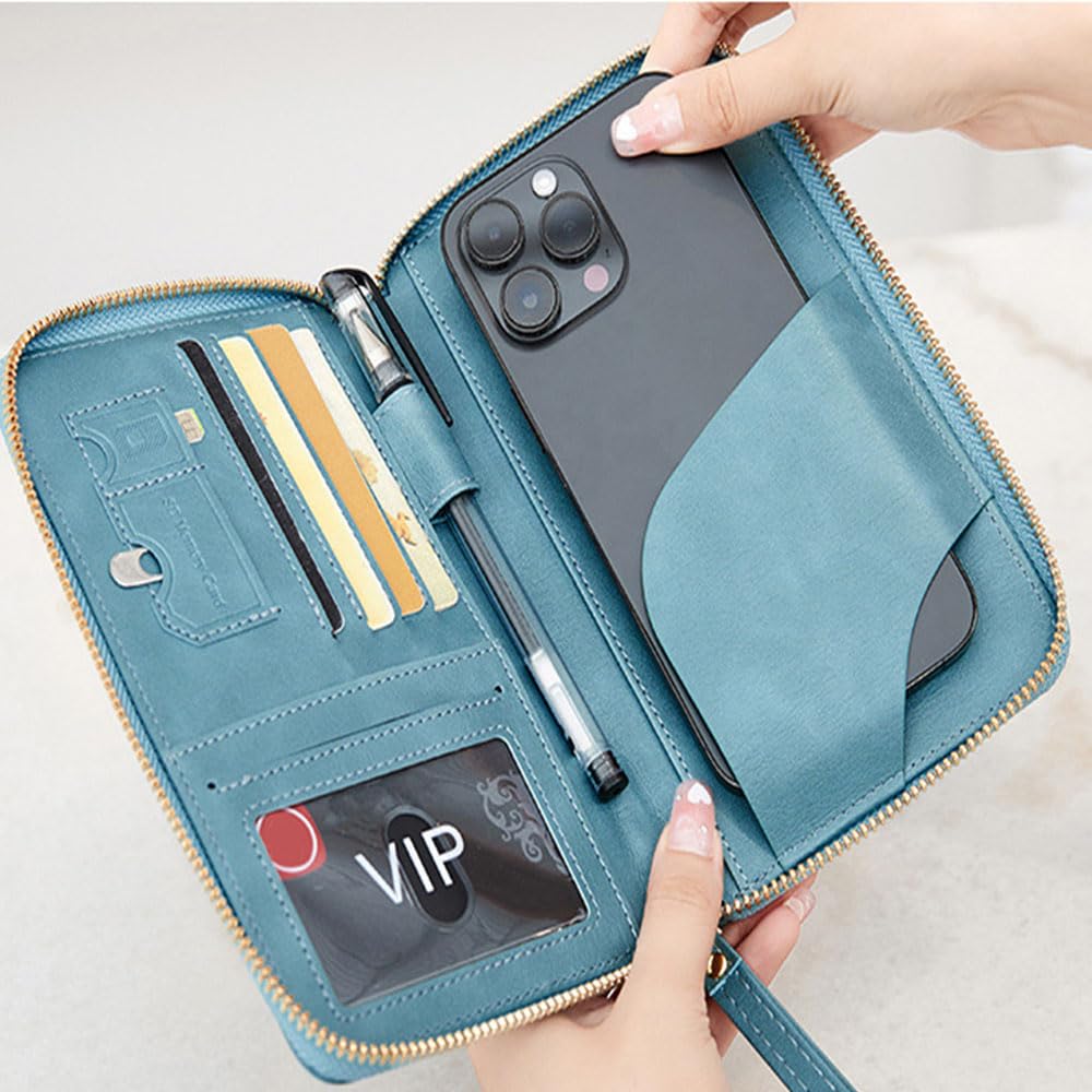 Family Passport Holder for Travel Women and Men RFID Passport Holder with Card Slots Holder Passport Case Passport cover Passport Wallet Travel Essentials and Accessories