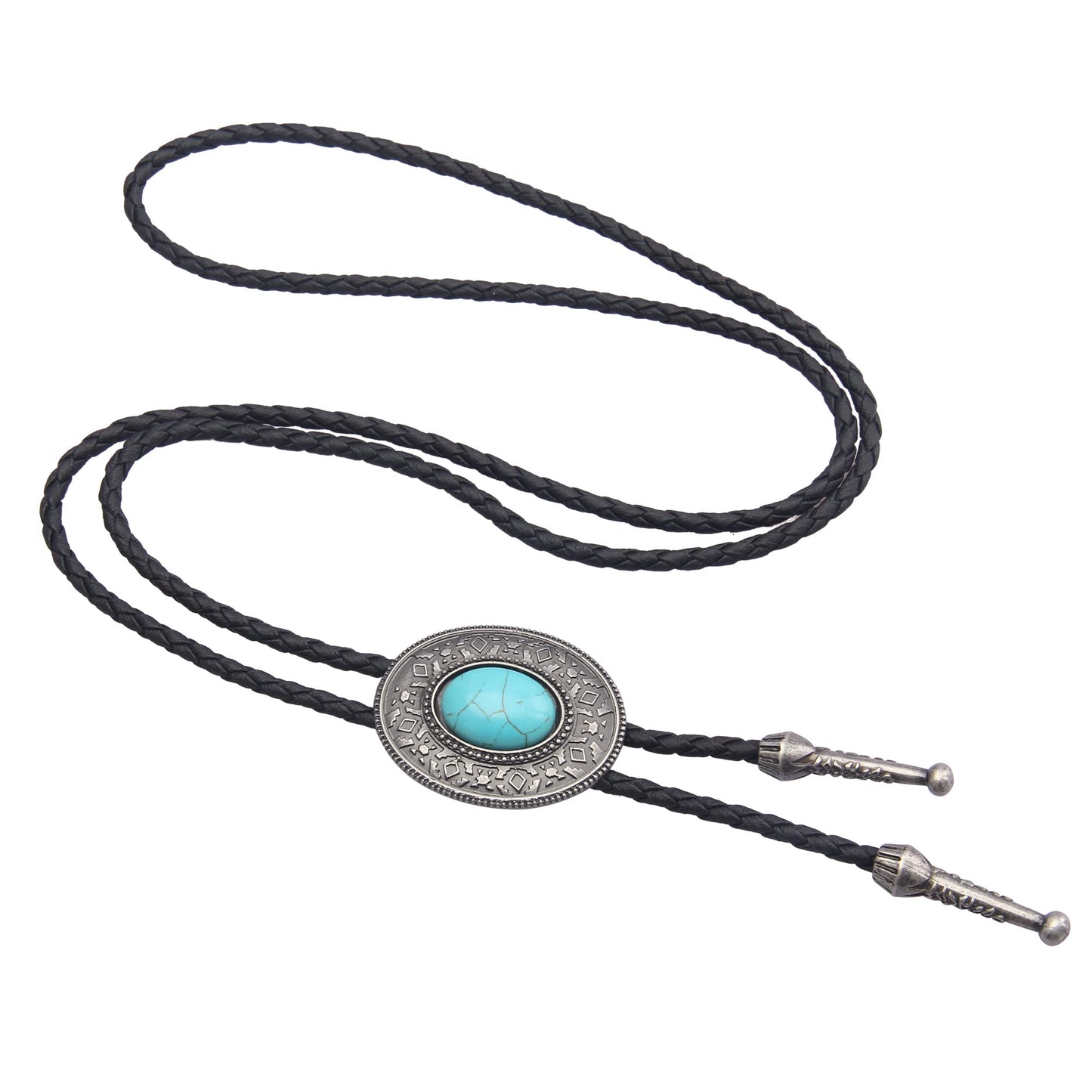 GelConnie Bolo Tie for Women Cowboy Tie Bolo Western Necklaces Bolero Tie Men Necklace Ties Turquoise Mens Leather Necktie
